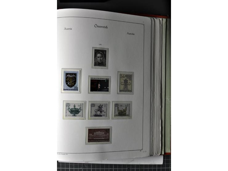 1945/74, postfrische Sammlung, in den Hauptnr. kpl. mit Renner-Blocks