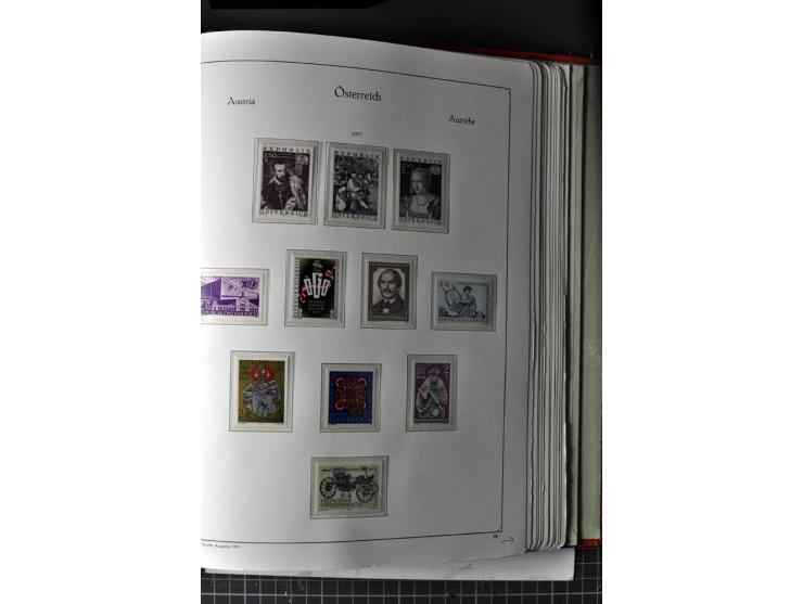 1945/74, postfrische Sammlung, in den Hauptnr. kpl. mit Renner-Blocks