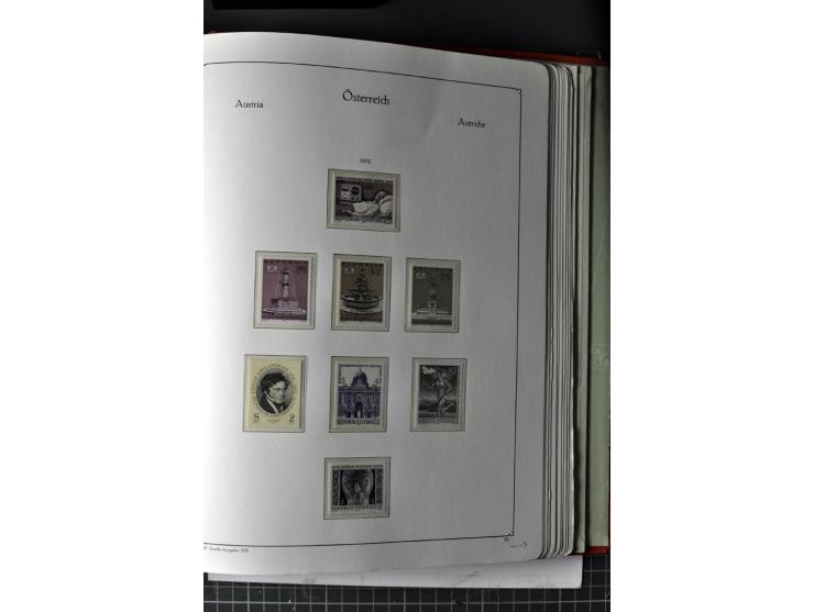 1945/74, postfrische Sammlung, in den Hauptnr. kpl. mit Renner-Blocks