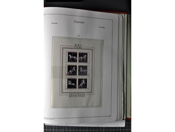 1945/74, postfrische Sammlung, in den Hauptnr. kpl. mit Renner-Blocks