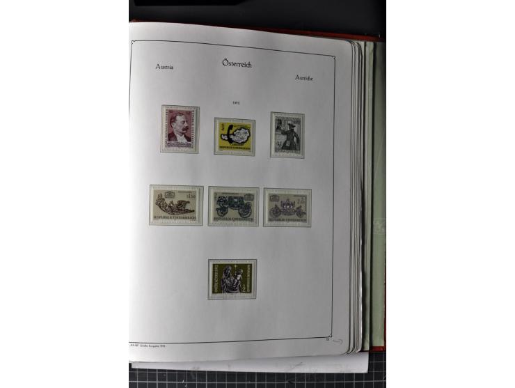 1945/74, postfrische Sammlung, in den Hauptnr. kpl. mit Renner-Blocks