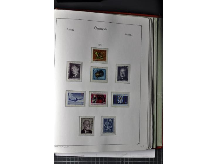 1945/74, postfrische Sammlung, in den Hauptnr. kpl. mit Renner-Blocks