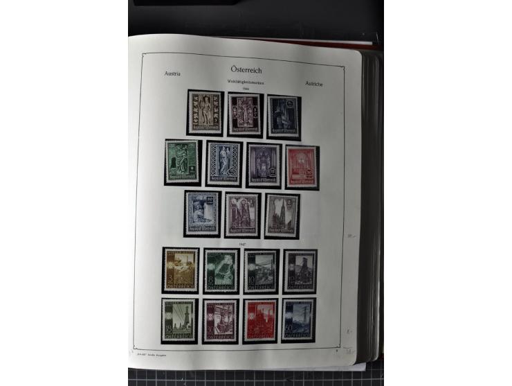 1945/74, postfrische Sammlung, in den Hauptnr. kpl. mit Renner-Blocks