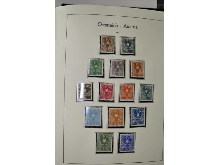 1945/2006, ab Mi.-Nr. 697 in den Hauptnummern bis auf Renner geschnitten und Mi.-Nr. 952-954 (ungebraucht) kpl. postfrische S