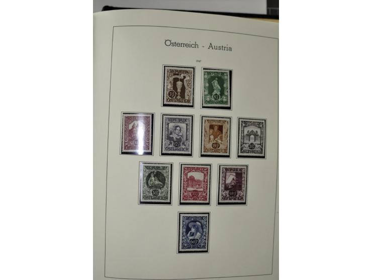1945/2006, ab Mi.-Nr. 697 in den Hauptnummern bis auf Renner geschnitten und Mi.-Nr. 952-954 (ungebraucht) kpl. postfrische S