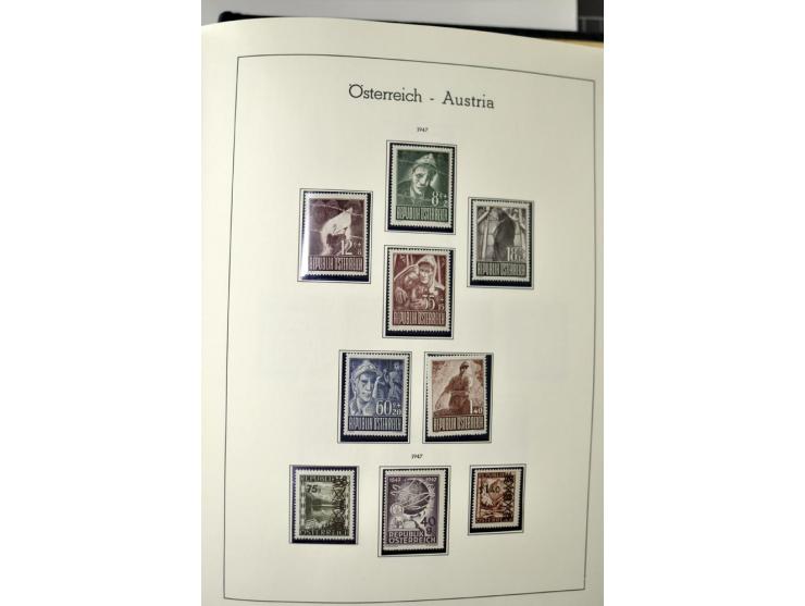 1945/2006, ab Mi.-Nr. 697 in den Hauptnummern bis auf Renner geschnitten und Mi.-Nr. 952-954 (ungebraucht) kpl. postfrische S