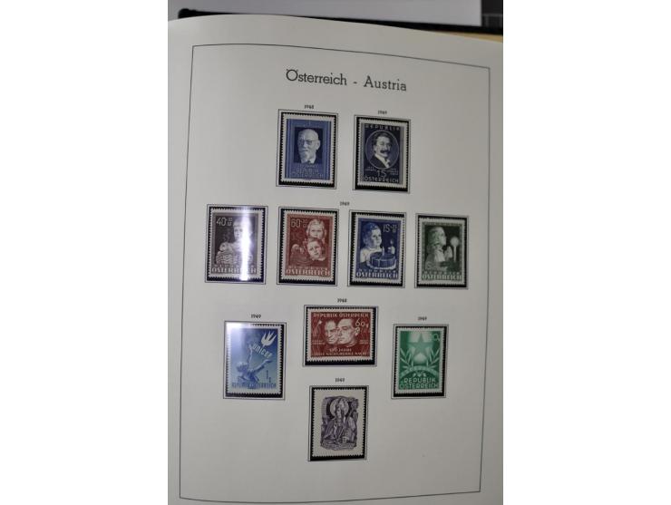 1945/2006, ab Mi.-Nr. 697 in den Hauptnummern bis auf Renner geschnitten und Mi.-Nr. 952-954 (ungebraucht) kpl. postfrische S