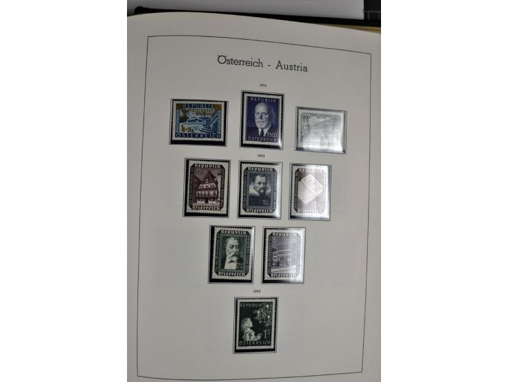 1945/2006, ab Mi.-Nr. 697 in den Hauptnummern bis auf Renner geschnitten und Mi.-Nr. 952-954 (ungebraucht) kpl. postfrische S
