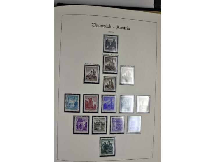 1945/2006, ab Mi.-Nr. 697 in den Hauptnummern bis auf Renner geschnitten und Mi.-Nr. 952-954 (ungebraucht) kpl. postfrische S