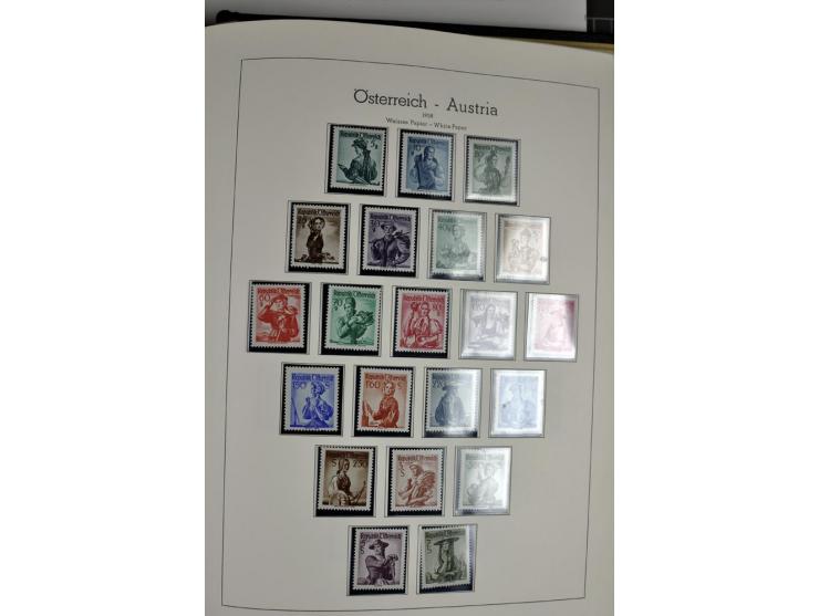 1945/2006, ab Mi.-Nr. 697 in den Hauptnummern bis auf Renner geschnitten und Mi.-Nr. 952-954 (ungebraucht) kpl. postfrische S