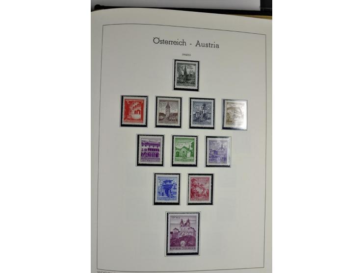 1945/2006, ab Mi.-Nr. 697 in den Hauptnummern bis auf Renner geschnitten und Mi.-Nr. 952-954 (ungebraucht) kpl. postfrische S