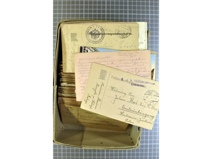 1914/18, großartige Sammlung von über 8000 Feldpostbriefen und -karten, dabei gute Stempel wie Feldpost Nr. 7, 82, 1058, 1060