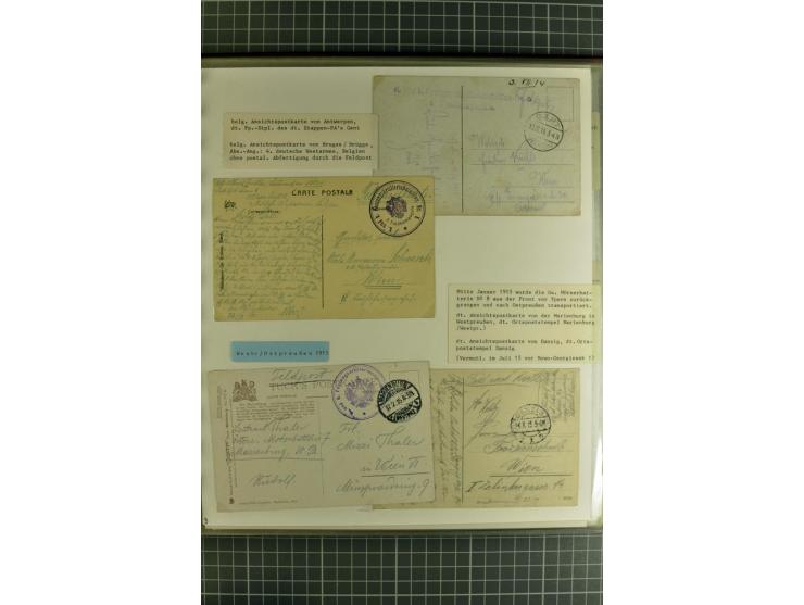 1914/18, großartige Sammlung von über 8000 Feldpostbriefen und -karten, dabei gute Stempel wie Feldpost Nr. 7, 82, 1058, 1060