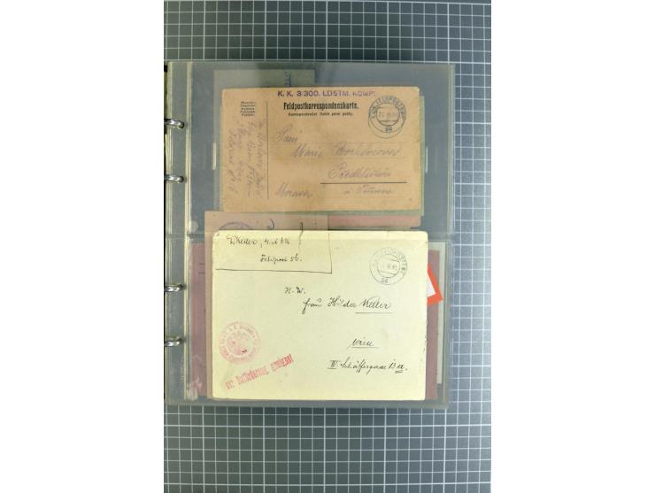 1914/18, großartige Sammlung von über 8000 Feldpostbriefen und -karten, dabei gute Stempel wie Feldpost Nr. 7, 82, 1058, 1060