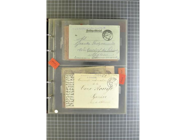 1914/18, großartige Sammlung von über 8000 Feldpostbriefen und -karten, dabei gute Stempel wie Feldpost Nr. 7, 82, 1058, 1060