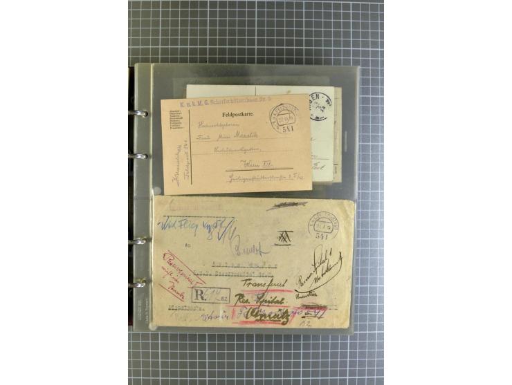 1914/18, großartige Sammlung von über 8000 Feldpostbriefen und -karten, dabei gute Stempel wie Feldpost Nr. 7, 82, 1058, 1060