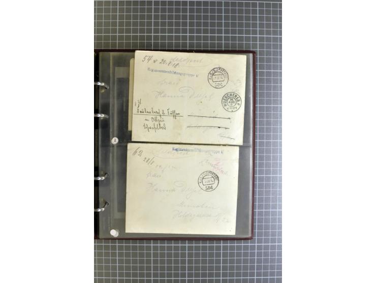 1914/18, großartige Sammlung von über 8000 Feldpostbriefen und -karten, dabei gute Stempel wie Feldpost Nr. 7, 82, 1058, 1060