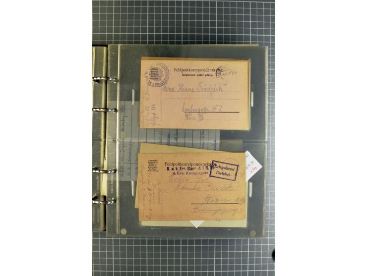 1914/18, großartige Sammlung von über 8000 Feldpostbriefen und -karten, dabei gute Stempel wie Feldpost Nr. 7, 82, 1058, 1060