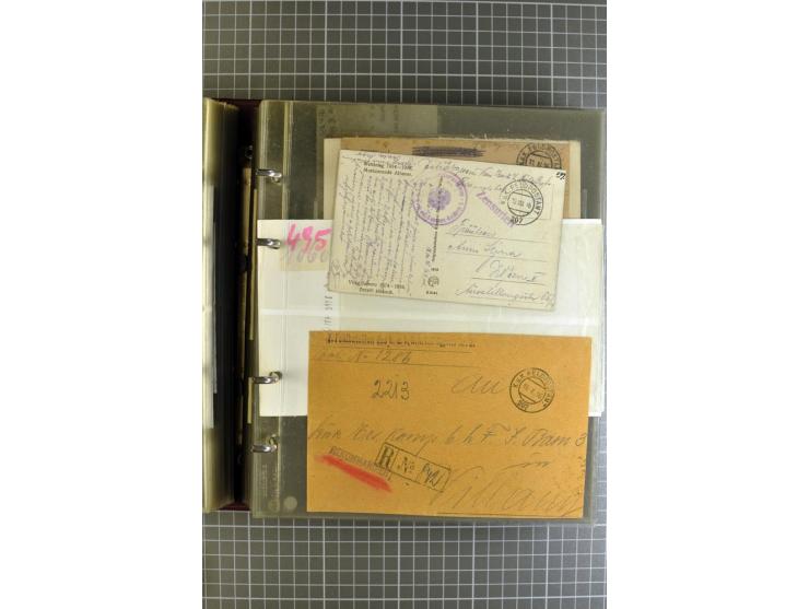 1914/18, großartige Sammlung von über 8000 Feldpostbriefen und -karten, dabei gute Stempel wie Feldpost Nr. 7, 82, 1058, 1060