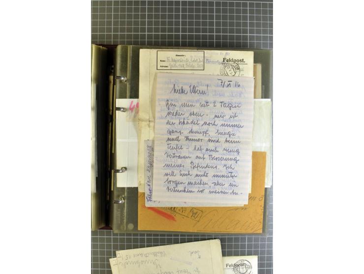 1914/18, großartige Sammlung von über 8000 Feldpostbriefen und -karten, dabei gute Stempel wie Feldpost Nr. 7, 82, 1058, 1060