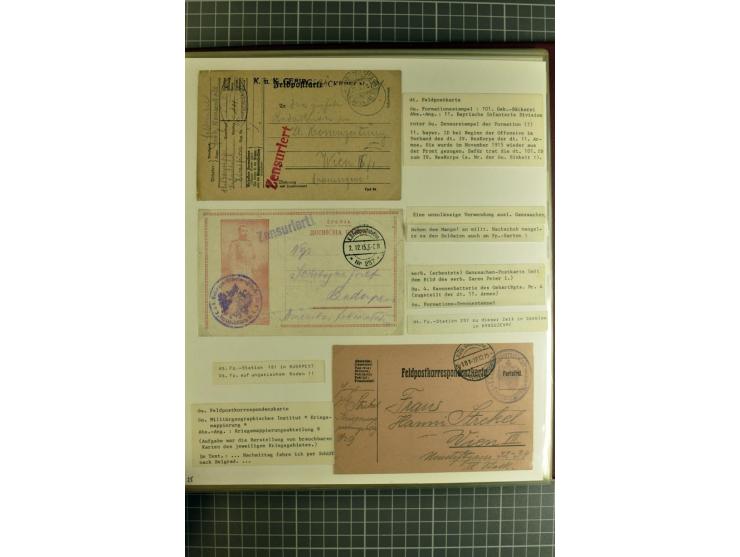 1914/18, großartige Sammlung von über 8000 Feldpostbriefen und -karten, dabei gute Stempel wie Feldpost Nr. 7, 82, 1058, 1060