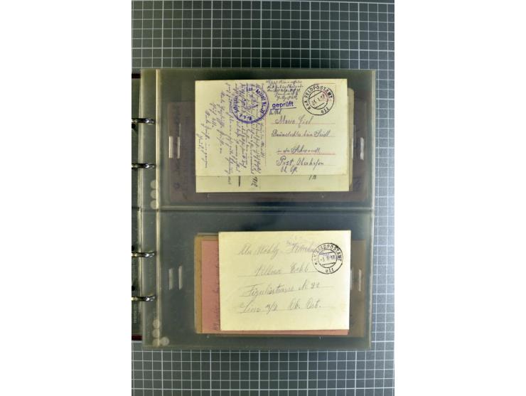 1914/18, großartige Sammlung von über 8000 Feldpostbriefen und -karten, dabei gute Stempel wie Feldpost Nr. 7, 82, 1058, 1060