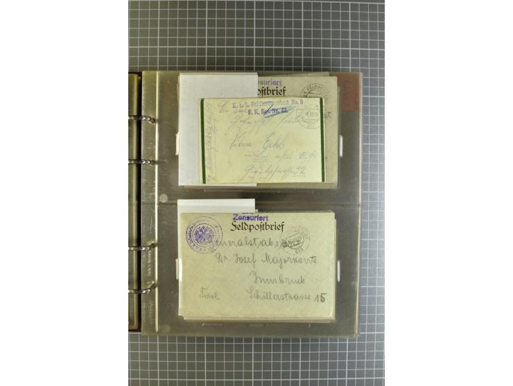 1914/18, großartige Sammlung von über 8000 Feldpostbriefen und -karten, dabei gute Stempel wie Feldpost Nr. 7, 82, 1058, 1060