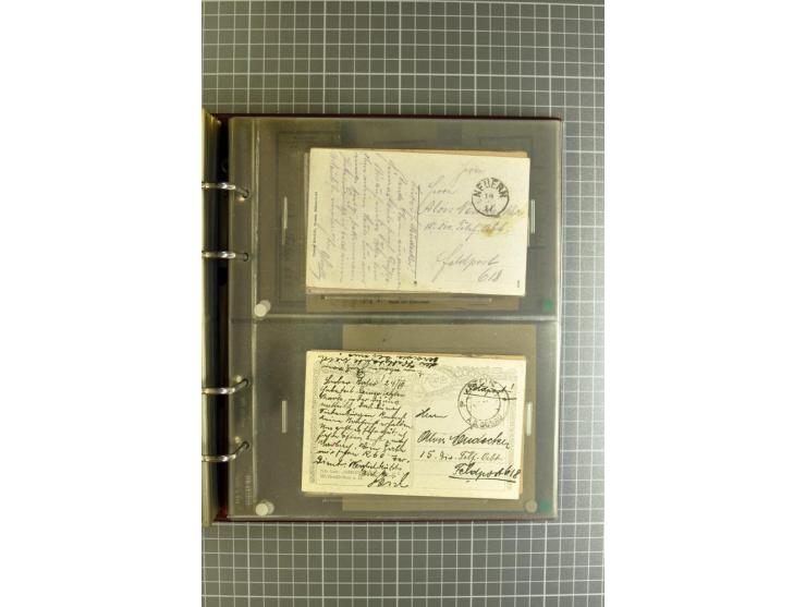 1914/18, großartige Sammlung von über 8000 Feldpostbriefen und -karten, dabei gute Stempel wie Feldpost Nr. 7, 82, 1058, 1060