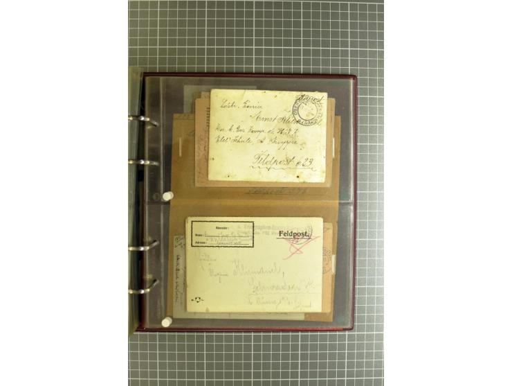 1914/18, großartige Sammlung von über 8000 Feldpostbriefen und -karten, dabei gute Stempel wie Feldpost Nr. 7, 82, 1058, 1060