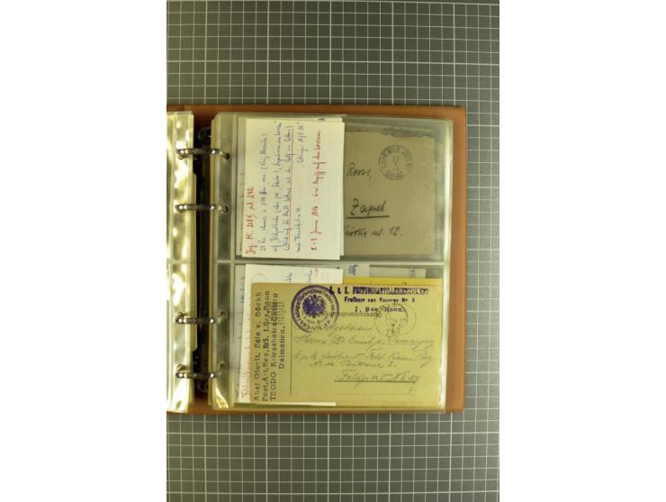 1914/18, großartige Sammlung von über 8000 Feldpostbriefen und -karten, dabei gute Stempel wie Feldpost Nr. 7, 82, 1058, 1060