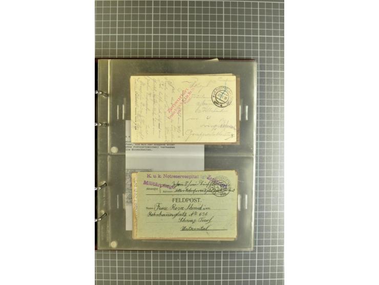 1914/18, großartige Sammlung von über 8000 Feldpostbriefen und -karten, dabei gute Stempel wie Feldpost Nr. 7, 82, 1058, 1060