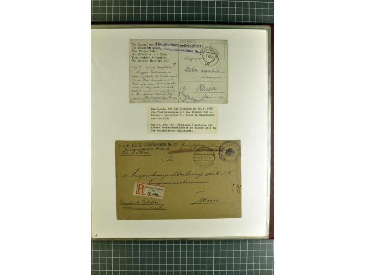 1914/18, großartige Sammlung von über 8000 Feldpostbriefen und -karten, dabei gute Stempel wie Feldpost Nr. 7, 82, 1058, 1060