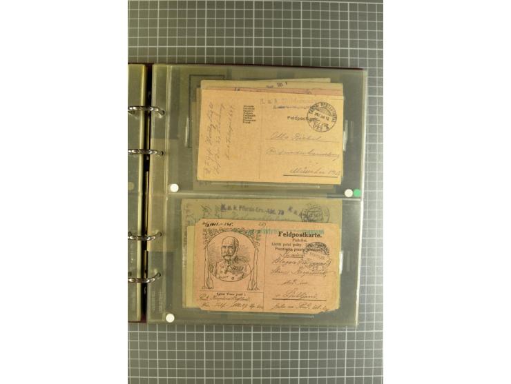 1914/18, großartige Sammlung von über 8000 Feldpostbriefen und -karten, dabei gute Stempel wie Feldpost Nr. 7, 82, 1058, 1060