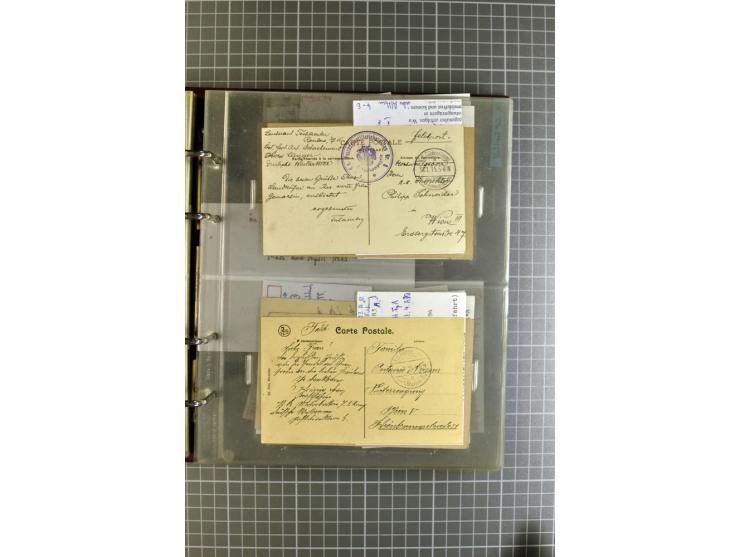 1914/18, großartige Sammlung von über 8000 Feldpostbriefen und -karten, dabei gute Stempel wie Feldpost Nr. 7, 82, 1058, 1060