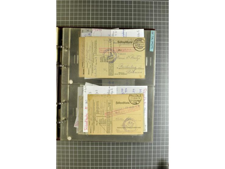 1914/18, großartige Sammlung von über 8000 Feldpostbriefen und -karten, dabei gute Stempel wie Feldpost Nr. 7, 82, 1058, 1060