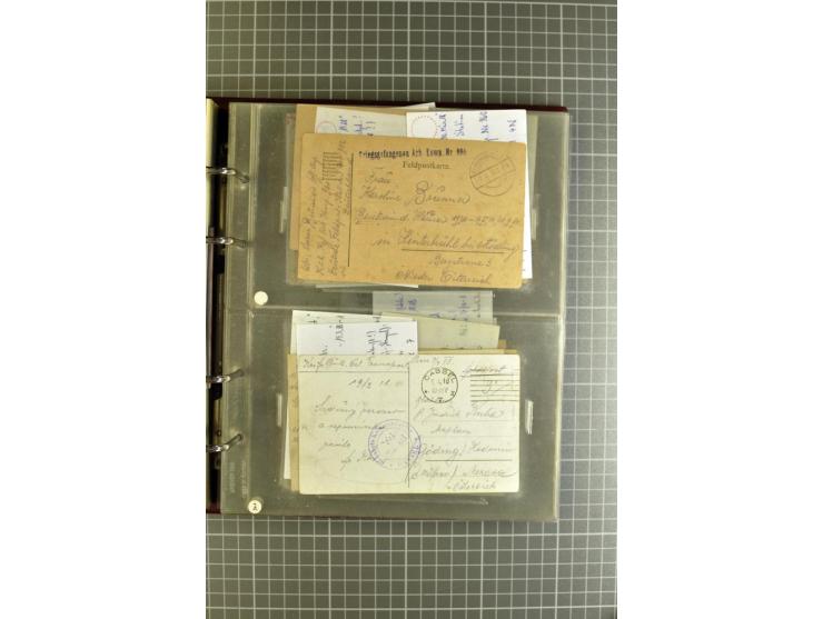 1914/18, großartige Sammlung von über 8000 Feldpostbriefen und -karten, dabei gute Stempel wie Feldpost Nr. 7, 82, 1058, 1060