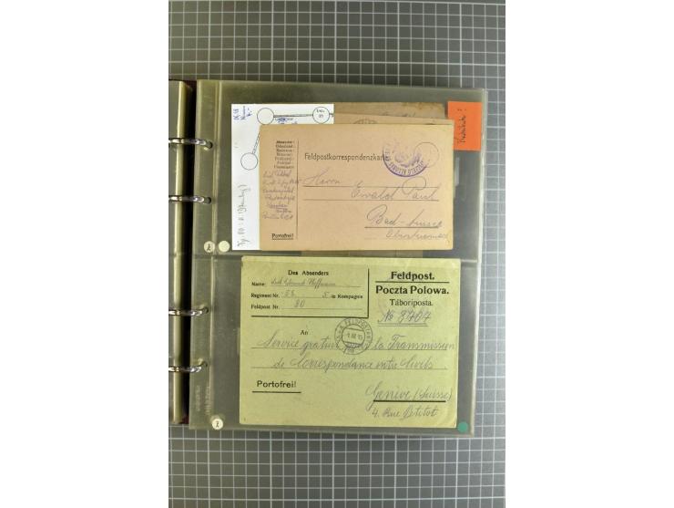 1914/18, großartige Sammlung von über 8000 Feldpostbriefen und -karten, dabei gute Stempel wie Feldpost Nr. 7, 82, 1058, 1060