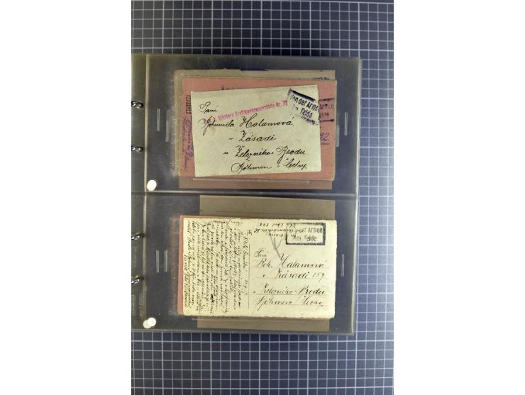 1914/18, großartige Sammlung von über 8000 Feldpostbriefen und -karten, dabei gute Stempel wie Feldpost Nr. 7, 82, 1058, 1060