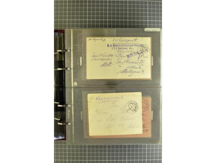 1914/18, großartige Sammlung von über 8000 Feldpostbriefen und -karten, dabei gute Stempel wie Feldpost Nr. 7, 82, 1058, 1060