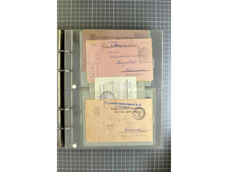 1914/18, großartige Sammlung von über 8000 Feldpostbriefen und -karten, dabei gute Stempel wie Feldpost Nr. 7, 82, 1058, 1060