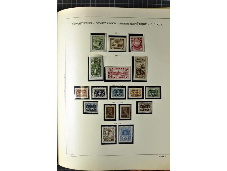 1875/1939, ungebrauchte Sammlung in vielen besseren Ausgaben dabei u.a. Mi.-Nr. 185IIB, 402-05B, 410-11A, 427-28, 429-49, 453