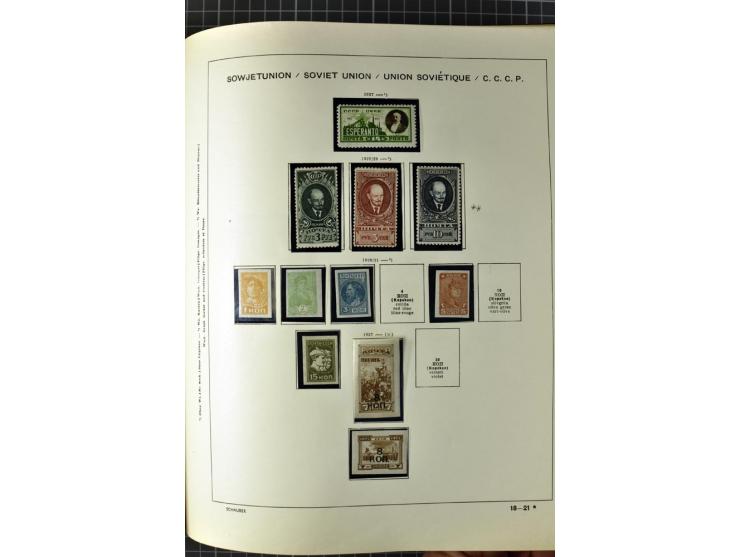 1875/1939, ungebrauchte Sammlung in vielen besseren Ausgaben dabei u.a. Mi.-Nr. 185IIB, 402-05B, 410-11A, 427-28, 429-49, 453