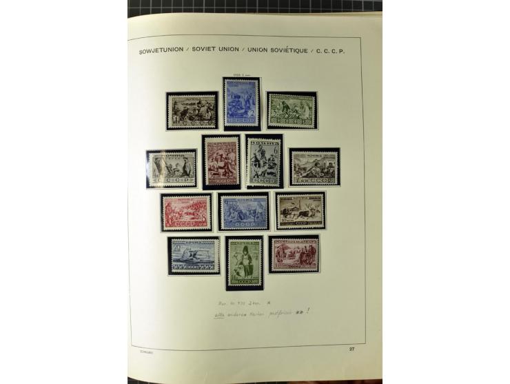 1875/1939, ungebrauchte Sammlung in vielen besseren Ausgaben dabei u.a. Mi.-Nr. 185IIB, 402-05B, 410-11A, 427-28, 429-49, 453