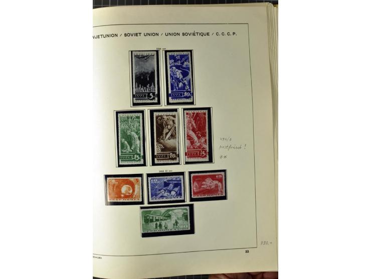 1875/1939, ungebrauchte Sammlung in vielen besseren Ausgaben dabei u.a. Mi.-Nr. 185IIB, 402-05B, 410-11A, 427-28, 429-49, 453