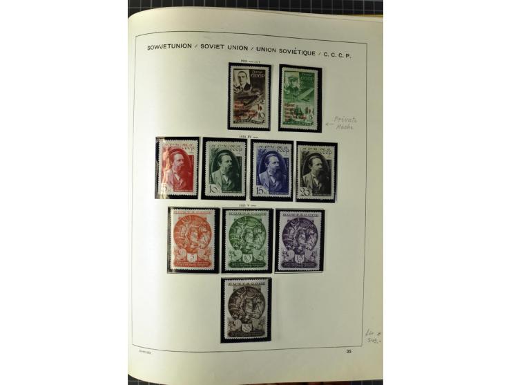 1875/1939, ungebrauchte Sammlung in vielen besseren Ausgaben dabei u.a. Mi.-Nr. 185IIB, 402-05B, 410-11A, 427-28, 429-49, 453