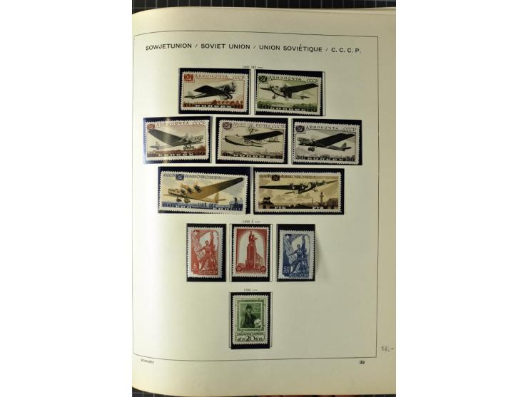 1875/1939, ungebrauchte Sammlung in vielen besseren Ausgaben dabei u.a. Mi.-Nr. 185IIB, 402-05B, 410-11A, 427-28, 429-49, 453