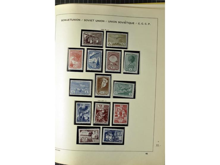 1875/1939, ungebrauchte Sammlung in vielen besseren Ausgaben dabei u.a. Mi.-Nr. 185IIB, 402-05B, 410-11A, 427-28, 429-49, 453