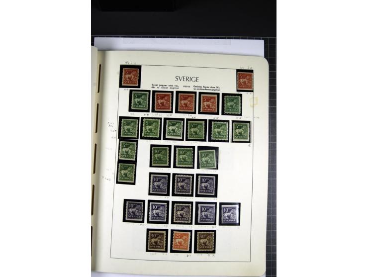 1855/1945, ungebrauchte und postfrische Sammlung, sehr gut besetzt und etwas spezialisiert mit Farben, Typen, Heftchenpaaren,
