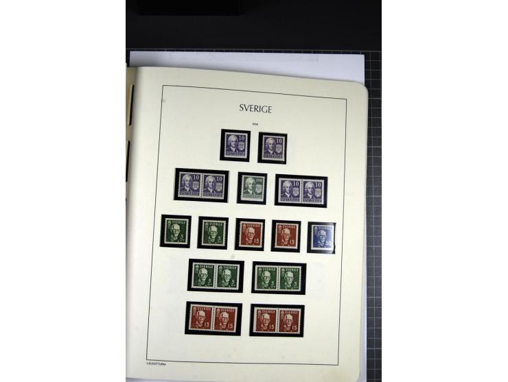 1855/1945, ungebrauchte und postfrische Sammlung, sehr gut besetzt und etwas spezialisiert mit Farben, Typen, Heftchenpaaren,