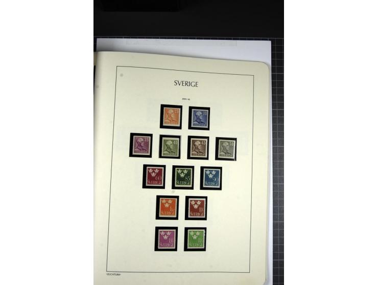 1855/1945, ungebrauchte und postfrische Sammlung, sehr gut besetzt und etwas spezialisiert mit Farben, Typen, Heftchenpaaren,